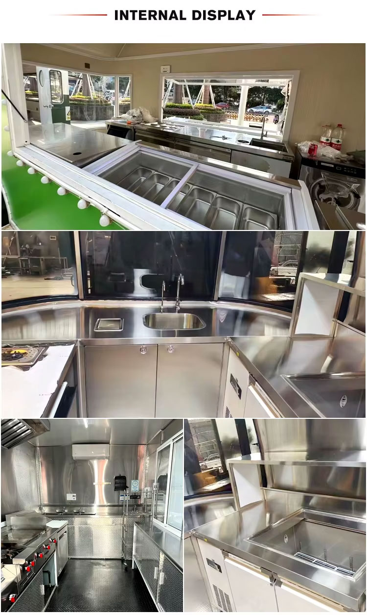 three wheel food truck internal