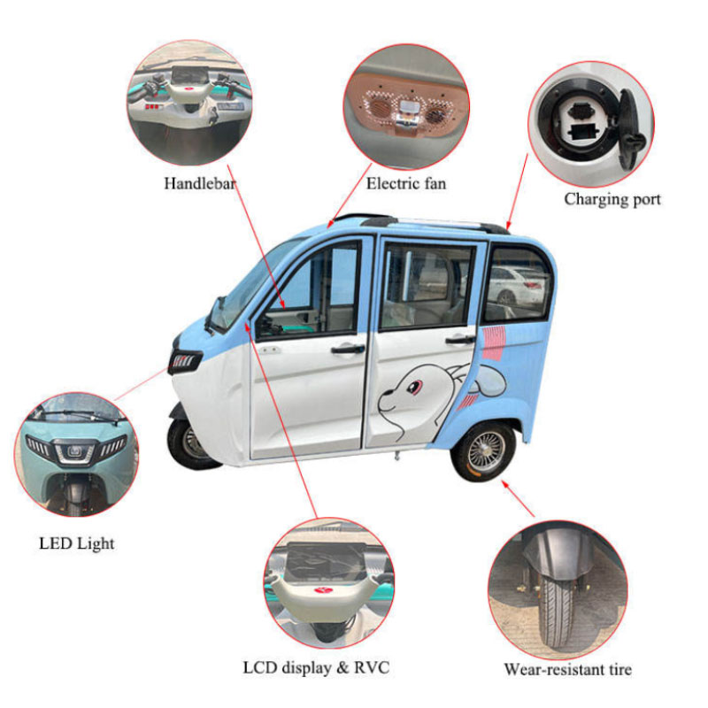 172 Matarecycler Enclosed Mobility Scooter With Back Seat